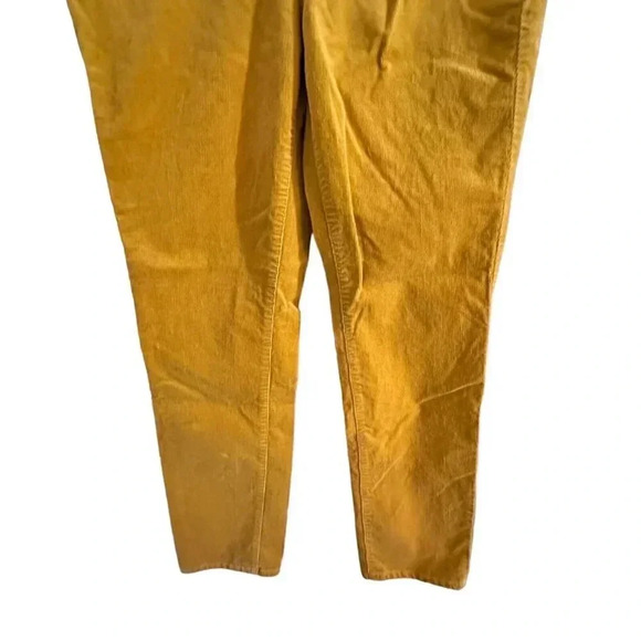 Talbots Corduroy Straight Leg Pants Women’s Size 10 okra Color Cord Stretch - Picture 4 of 13